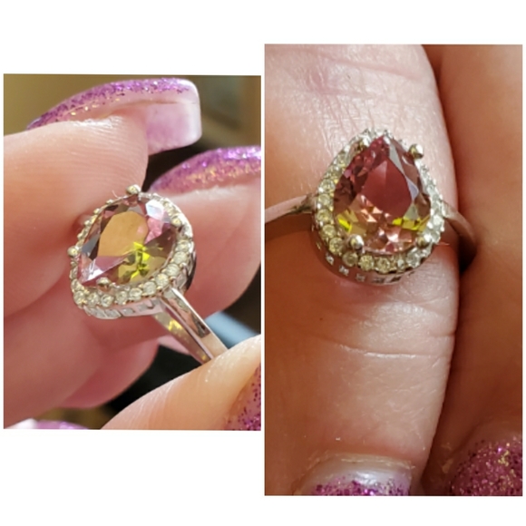 2ct Color Changing Alexandrite Ring Size 7.5 & 8 - Picture 7 of 8